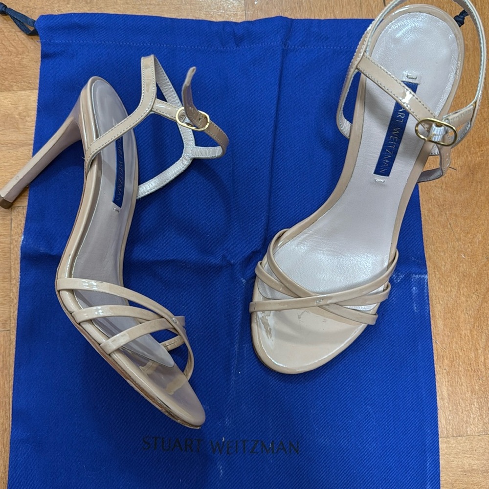 Stuart Weitzman Nude Heel Sandals